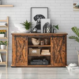 Rustic Brown TV Stand for Tv up to 60