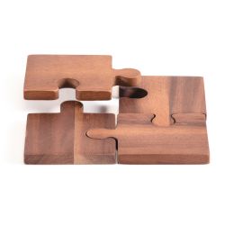 Puzzle Piece Coasters -s/4