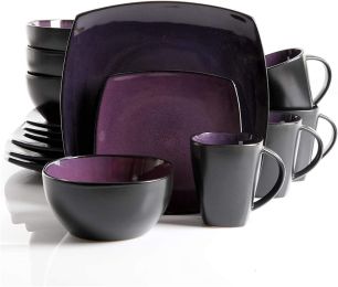 Gibson Soho Lounge Square 16-piece Dinnerware Set