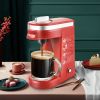 CHULUX Single Serve Coffee Maker; One Button Operation with Auto Shut-Off for Coffee and Tea with 5 to 12 Ounce; red