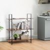 Mini Portable Kitchen Utility Serving Island Cart With Storage Shelves